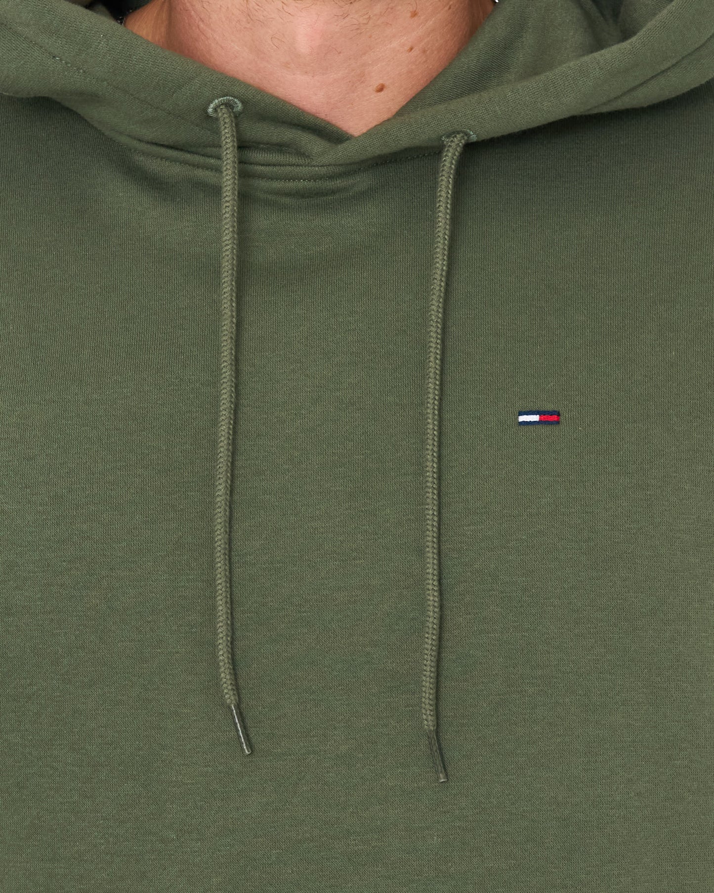 Tommy Jeans Flag Patch Hoodie Rocky Mountain Green