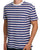 Tommy Jeans Flag Striped T Shirt Blue Storm Stripe