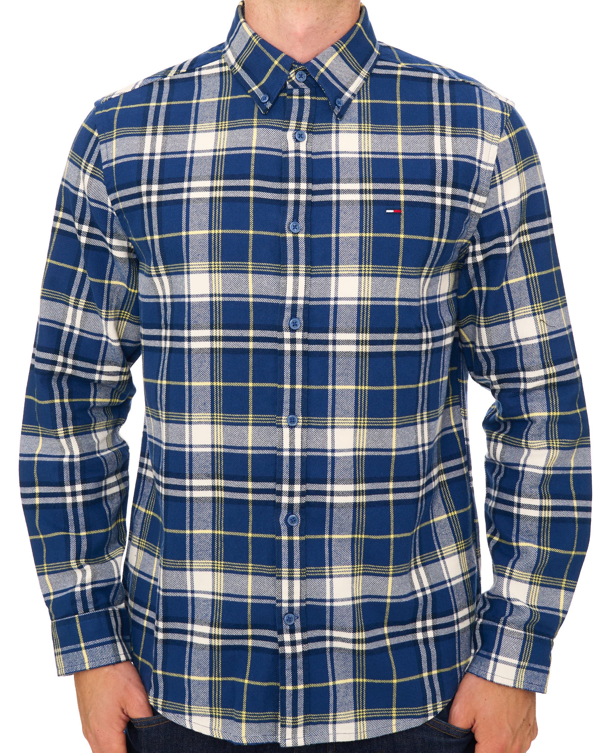 Tommy Jeans Flannel Check Shirt Basic Navy Check