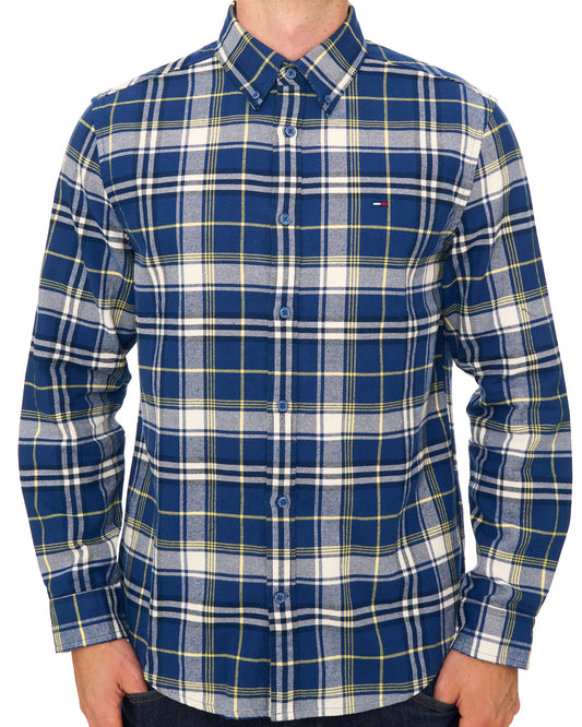 Tommy Jeans Tommy Jeans Flannel Check Shirt Basic Navy Check