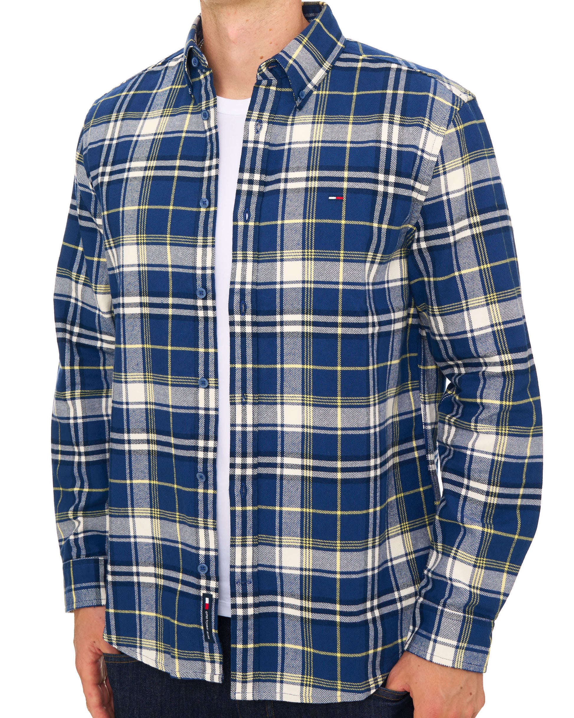 Tommy Jeans Flannel Check Shirt Basic Navy Check