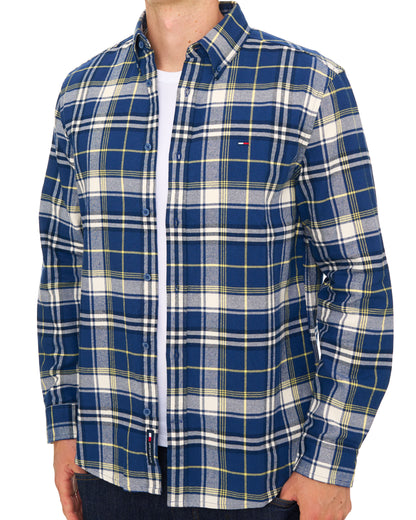 Tommy Jeans Flannel Check Shirt Basic Navy Check