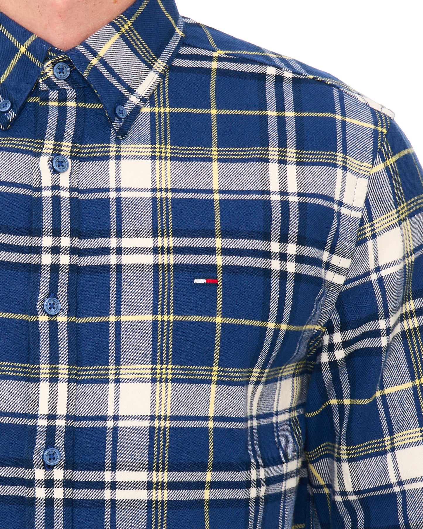 Tommy Jeans Flannel Check Shirt Basic Navy Check