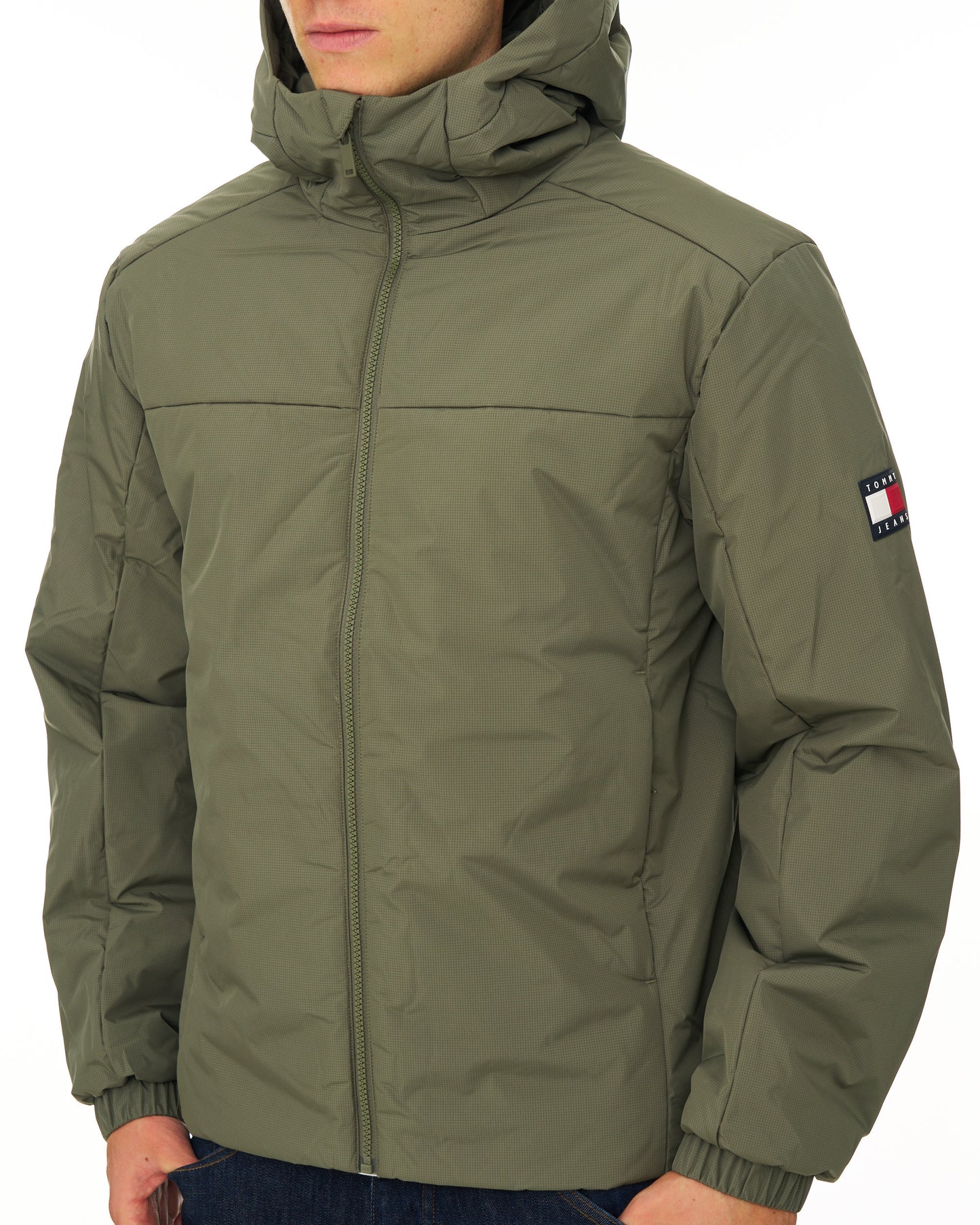 Tommy Jeans Logo Padded Jacket Rocky Mountain Green