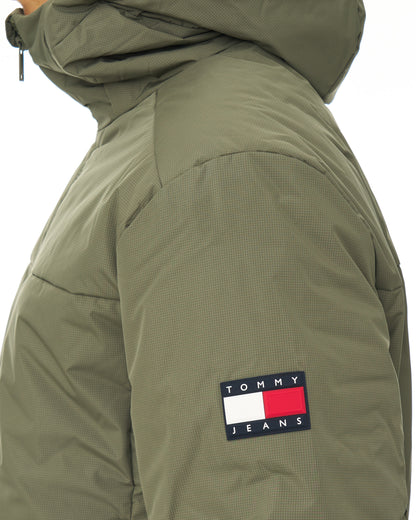 Tommy Jeans Logo Padded Jacket Rocky Mountain Green