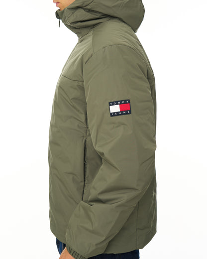Tommy Jeans Logo Padded Jacket Rocky Mountain Green