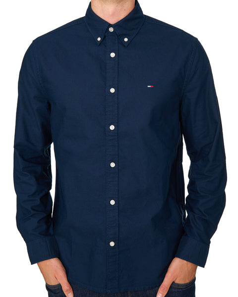 Tommy Jeans Oxford Shirt Dark Blue