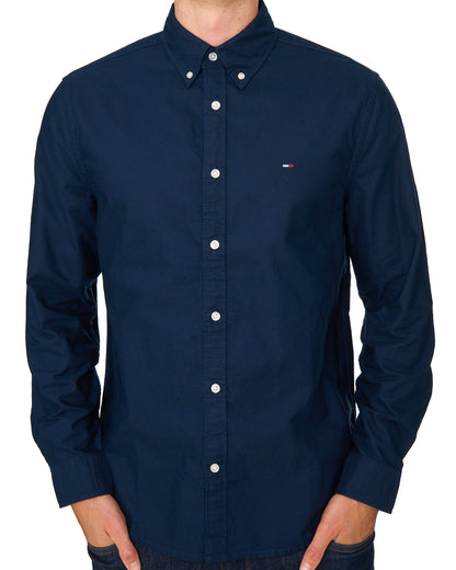 Tommy Jeans Oxford Shirt Dark Blue