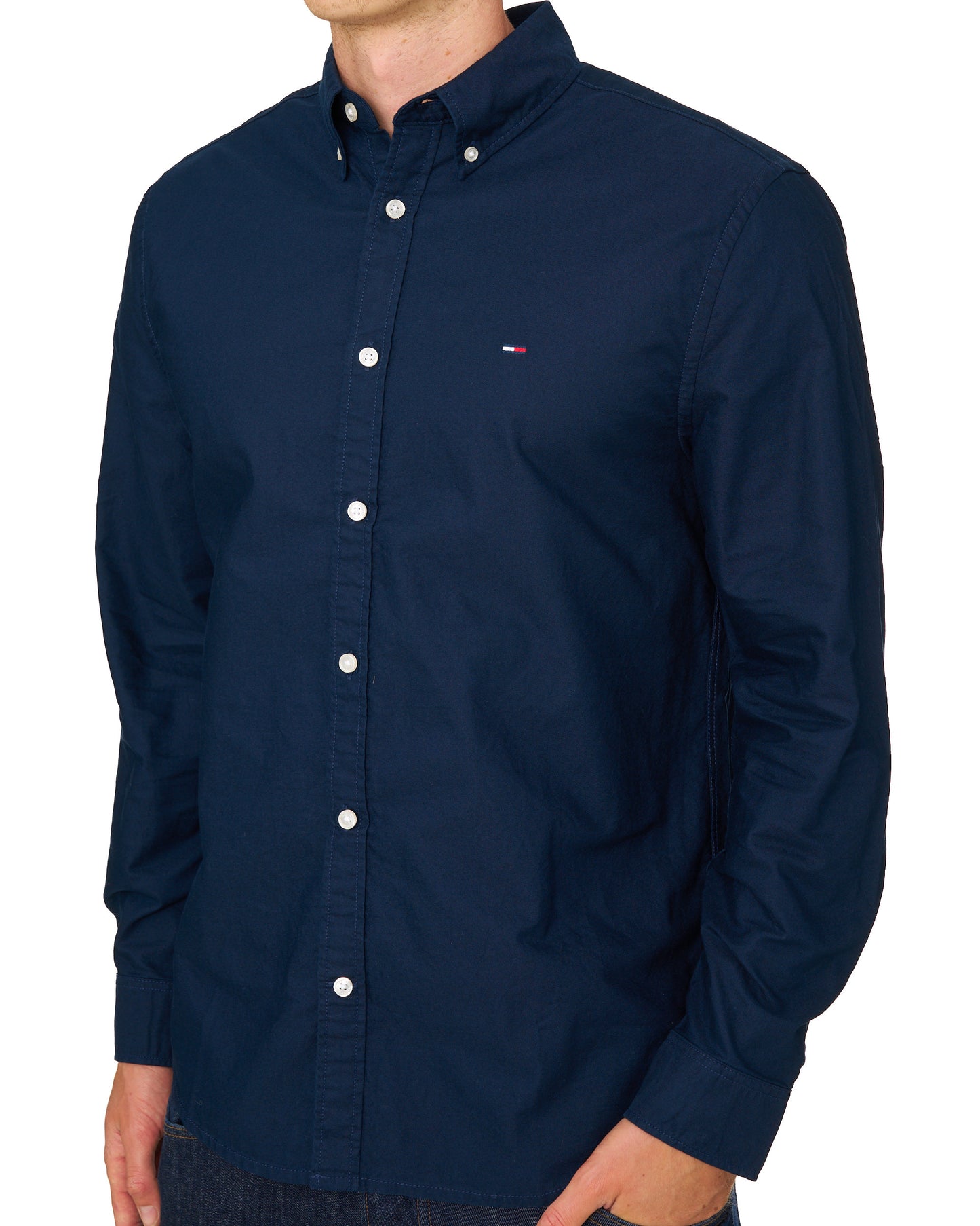 Tommy Jeans Oxford Shirt Dark Blue