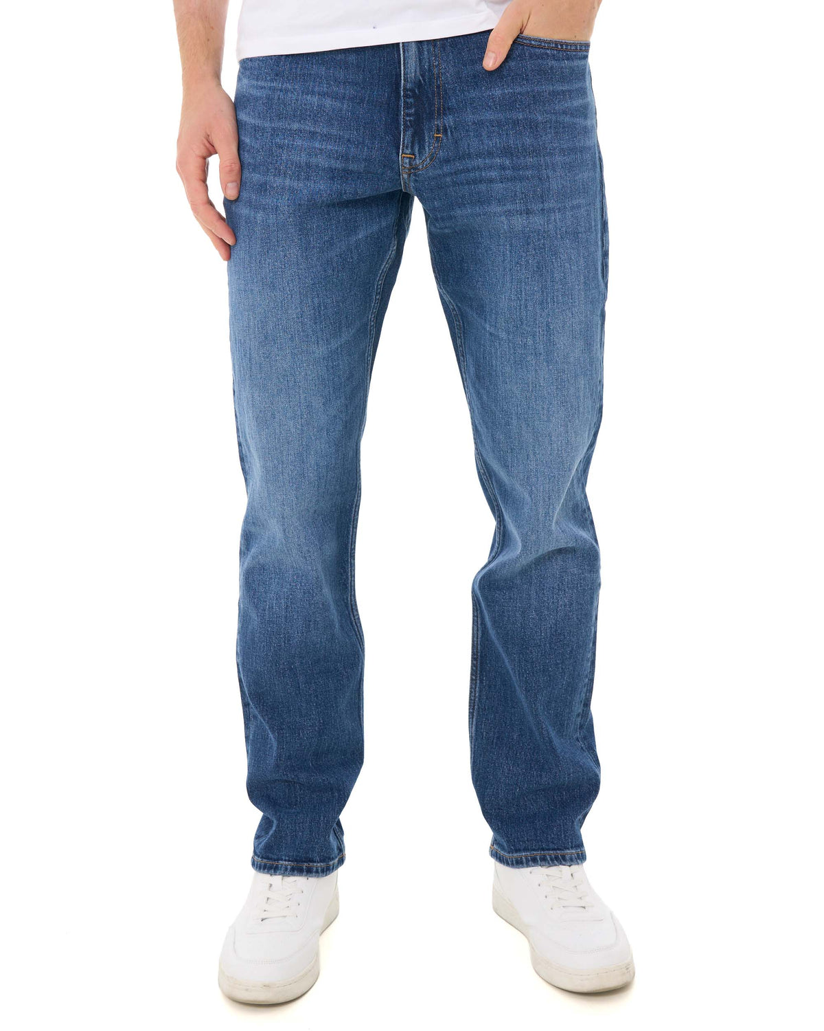 Tommy Jeans Ryan Slim Straight Fit Jeans Denim Dark
