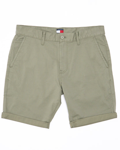 Tommy Jeans Scanton Twill Chino Shorts Utility Sage