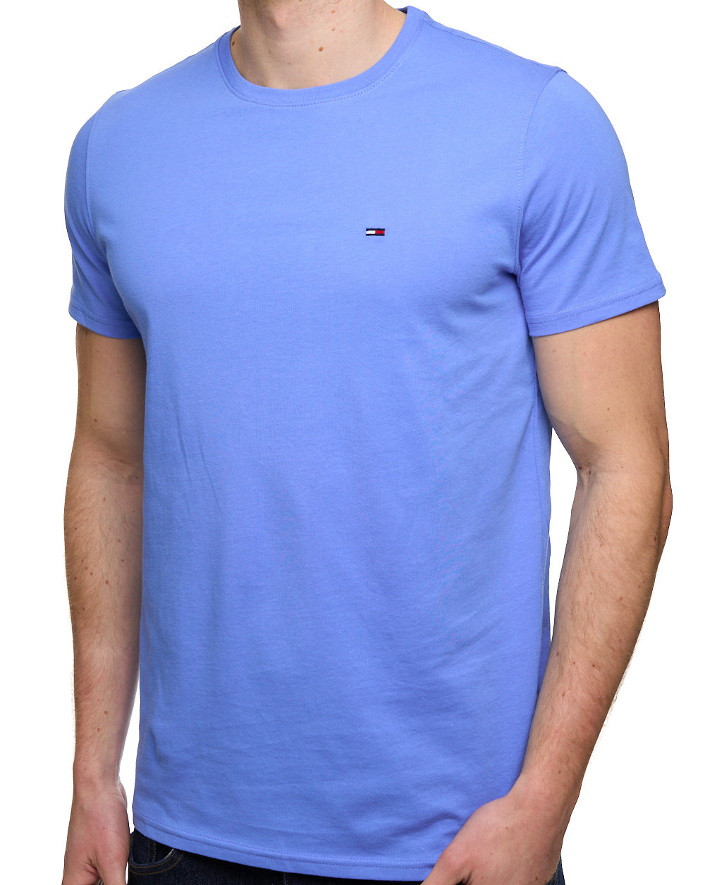 Tommy Jeans Slim Fit T Shirt Blue Twilight