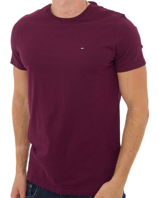 Tommy Jeans Tommy Jeans Slim Fit T Shirt Calypso Berry
