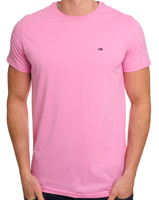 Tommy Jeans Slim Fit T Shirt Pink
