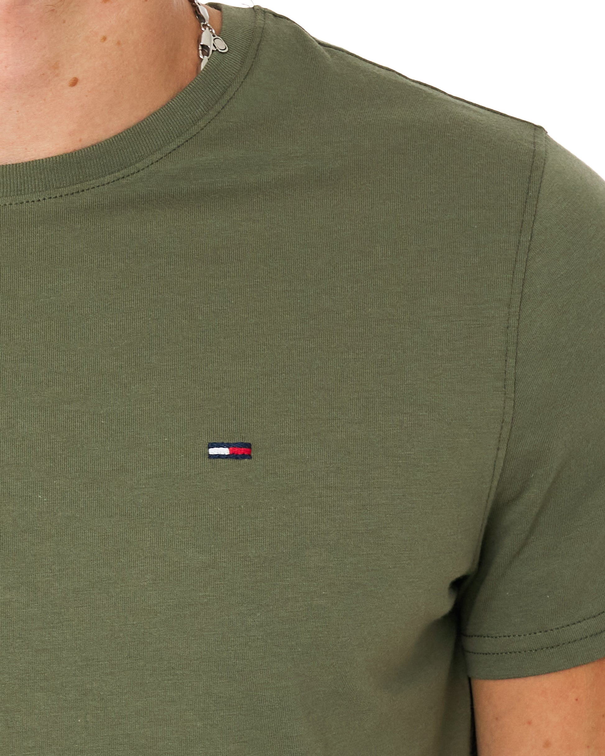 Tommy Jeans Slim Fit T Shirt Rocky Mountain Green
