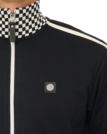 Trojan Chequerboard Trim Track Top Black