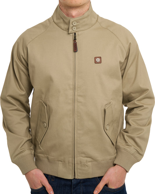 Trojan Classic Harrington Jacket Stone