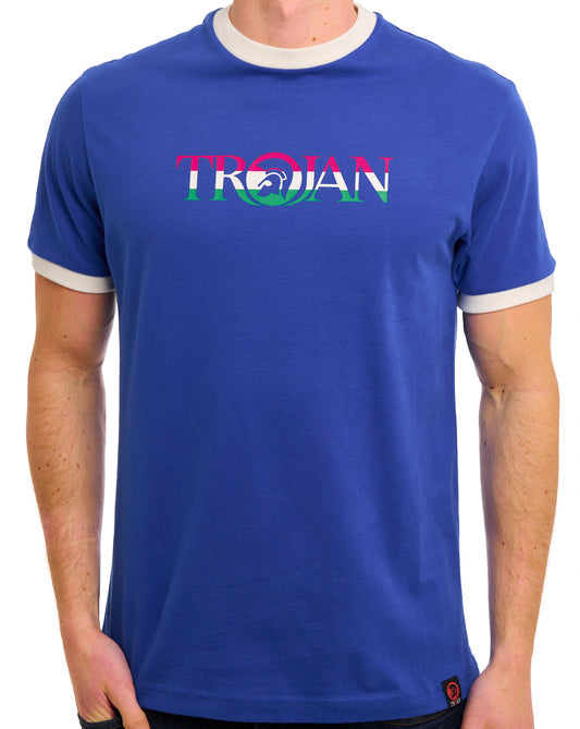 Trojan Helmet Logo T-shirt Cobalt Blue