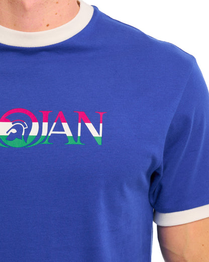 Trojan Helmet Logo T-shirt Cobalt Blue