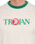 Trojan Helmet Logo T-shirt Ecru/Green