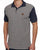 Trojan Houndstooth Panel Polo Navy