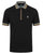 Trojan Oxford Collar Zip Pique Polo Black