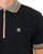 Trojan Oxford Collar Zip Pique Polo Black