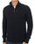 Trojan Quarter Zip Funnel Neck Knit Black