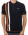 Trojan Racing Stripe Knit Polo Black