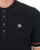 Trojan Racing Stripe Knit Polo Black