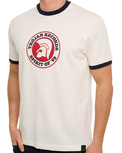 Trojan Spirit Of 69 T-shirt Ecru/Navy