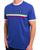 Trojan Stripe Front T Shirt Cobalt Blue