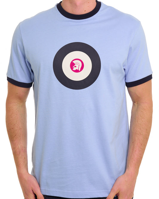 Trojan Trojan Target Ringer T-Shirt Powder Blue