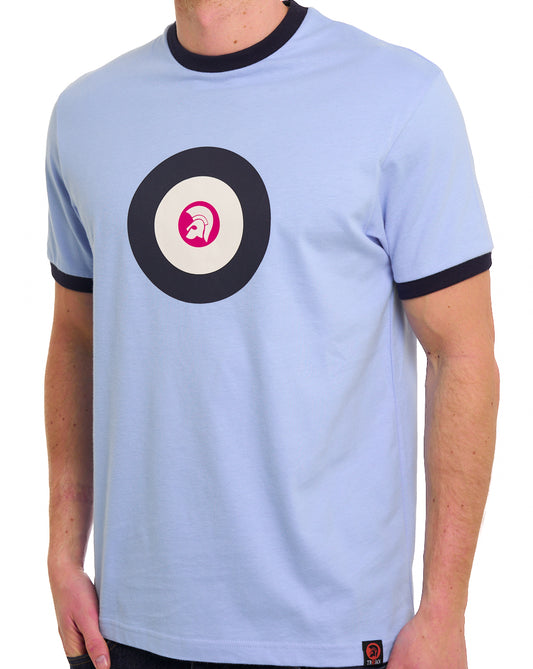 Trojan Trojan Target Ringer T-Shirt Powder Blue