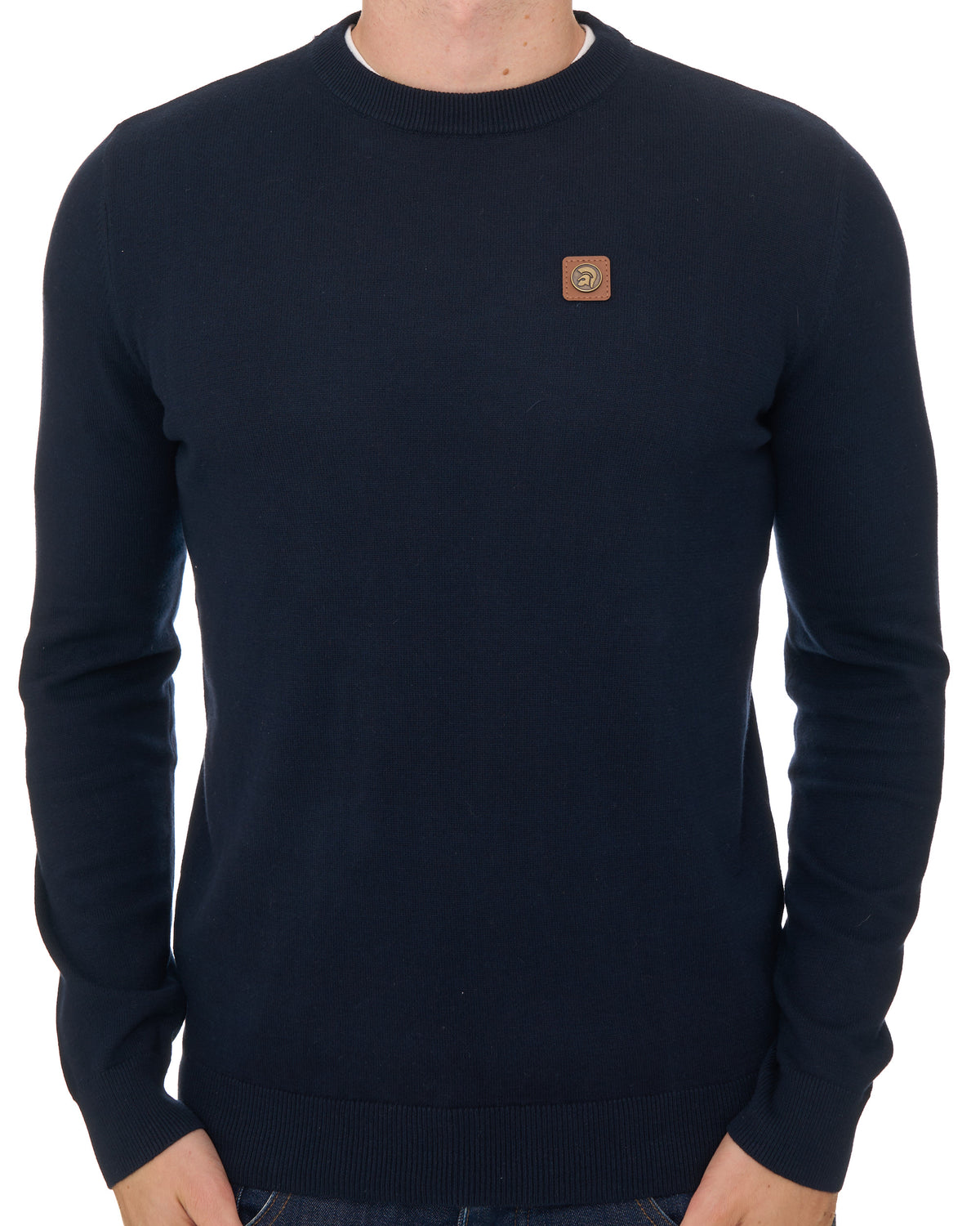 Trojan Union Flag Elbow Jumper Navy