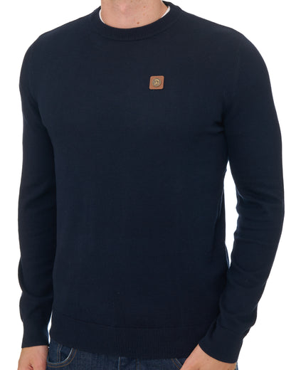 Trojan Union Flag Elbow Jumper Navy