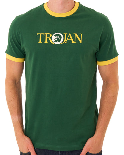 Trojan Helmet Logo T-shirt Green/Gold