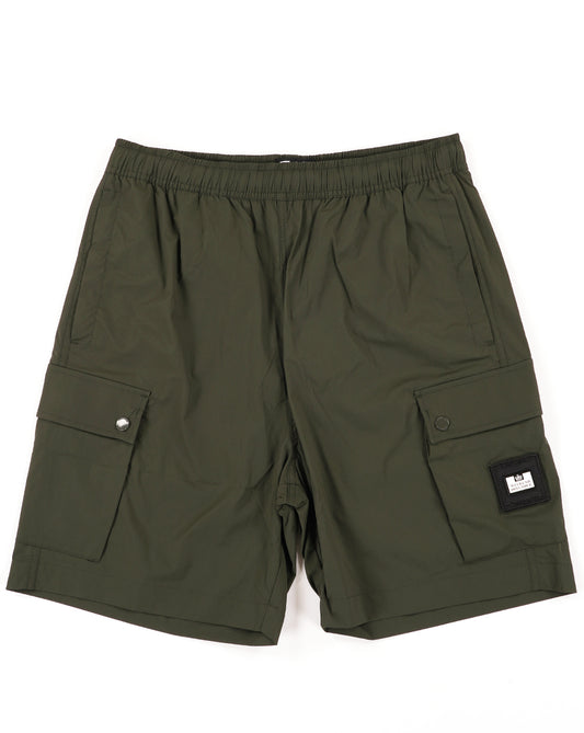 Weekend Offender Baraki Cargo Shorts Dark Green