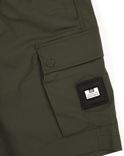 Weekend Offender Baraki Cargo Shorts Dark Green