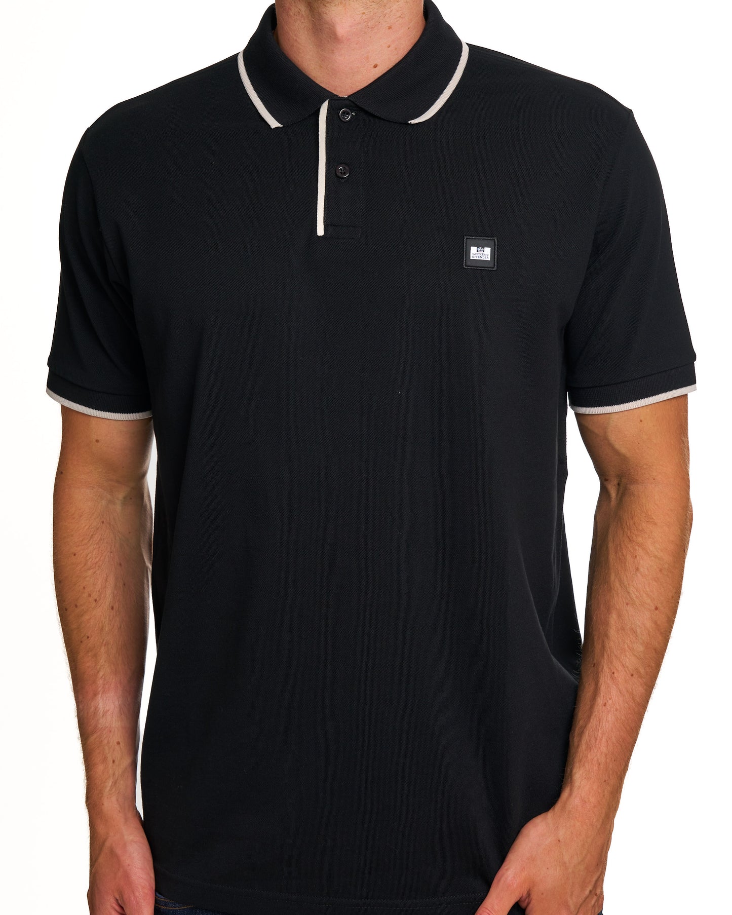 Weekend Offender Cadwell Polo Shirt Black