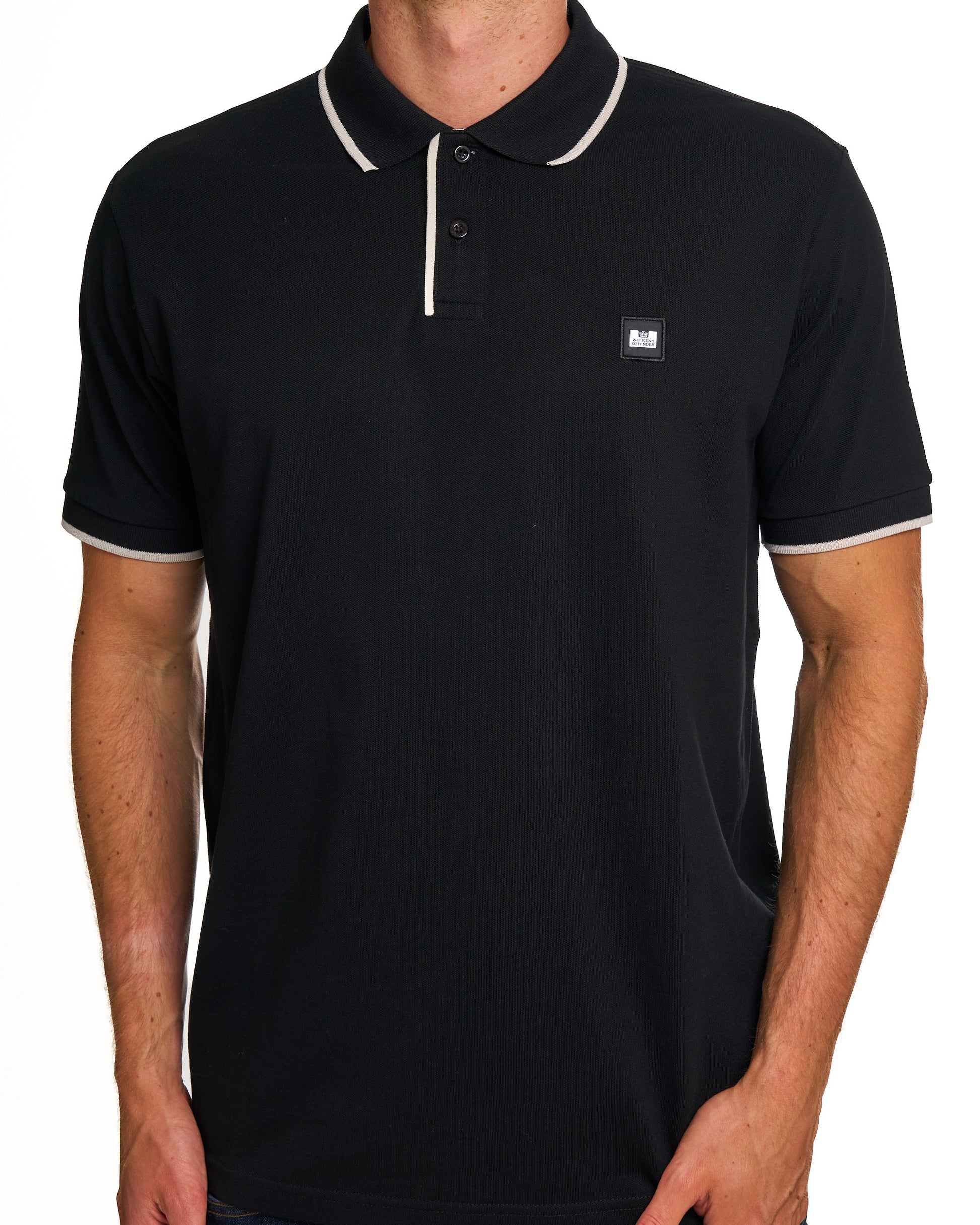 Weekend Offender Cadwell Polo Shirt Black