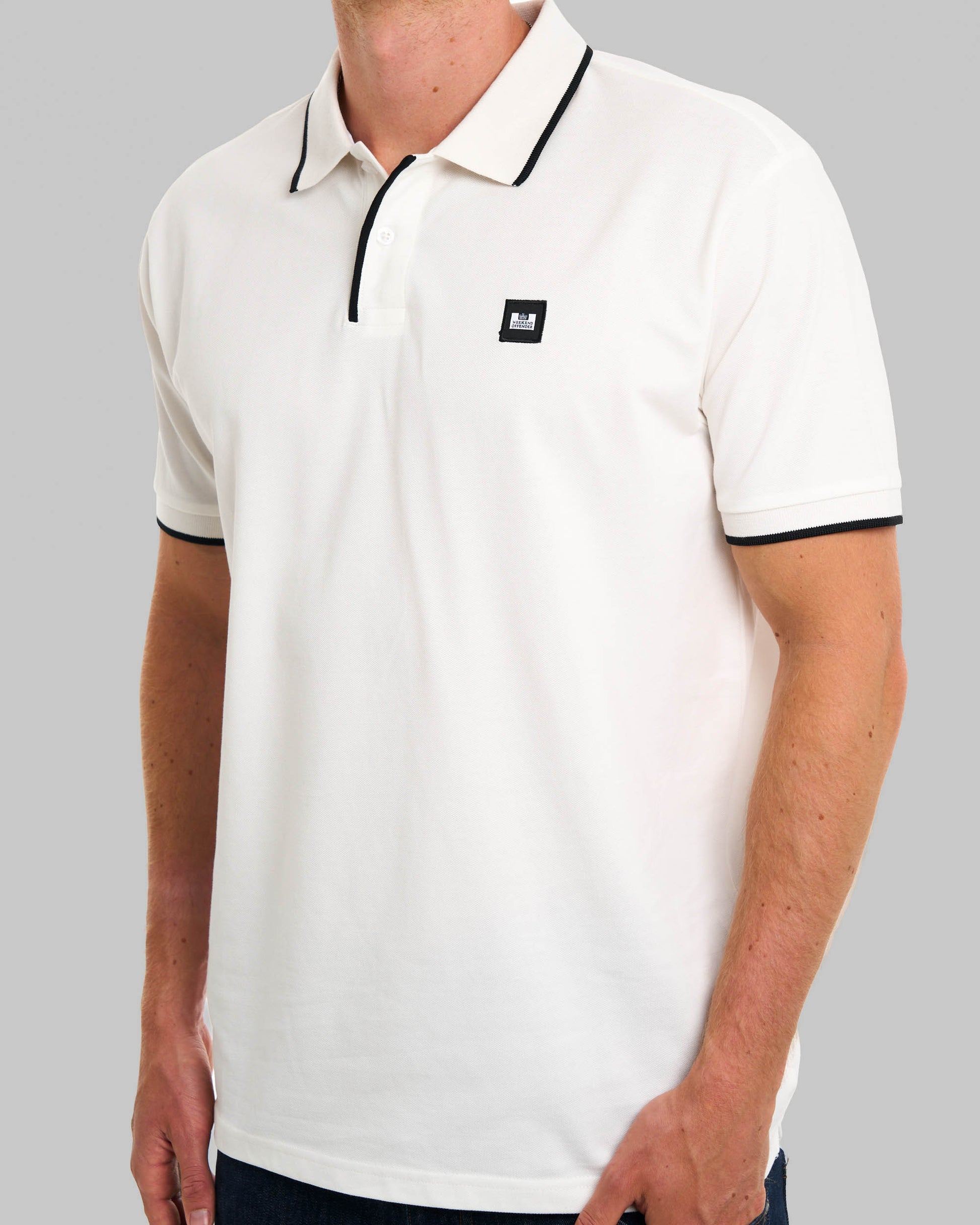 Weekend Offender Cadwell Polo Shirt Off White