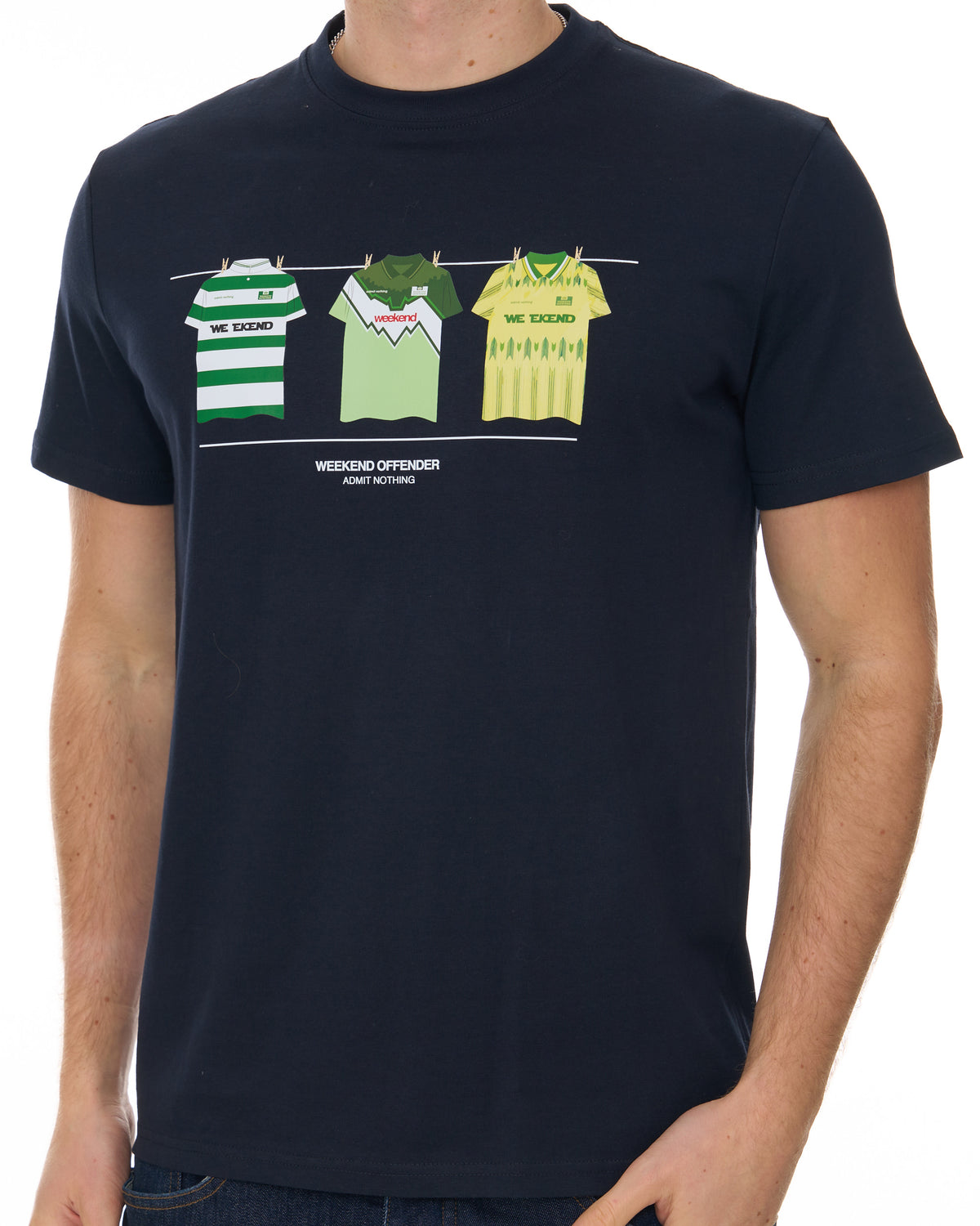 Weekend Offender Celtic Kits T-shirt Navy
