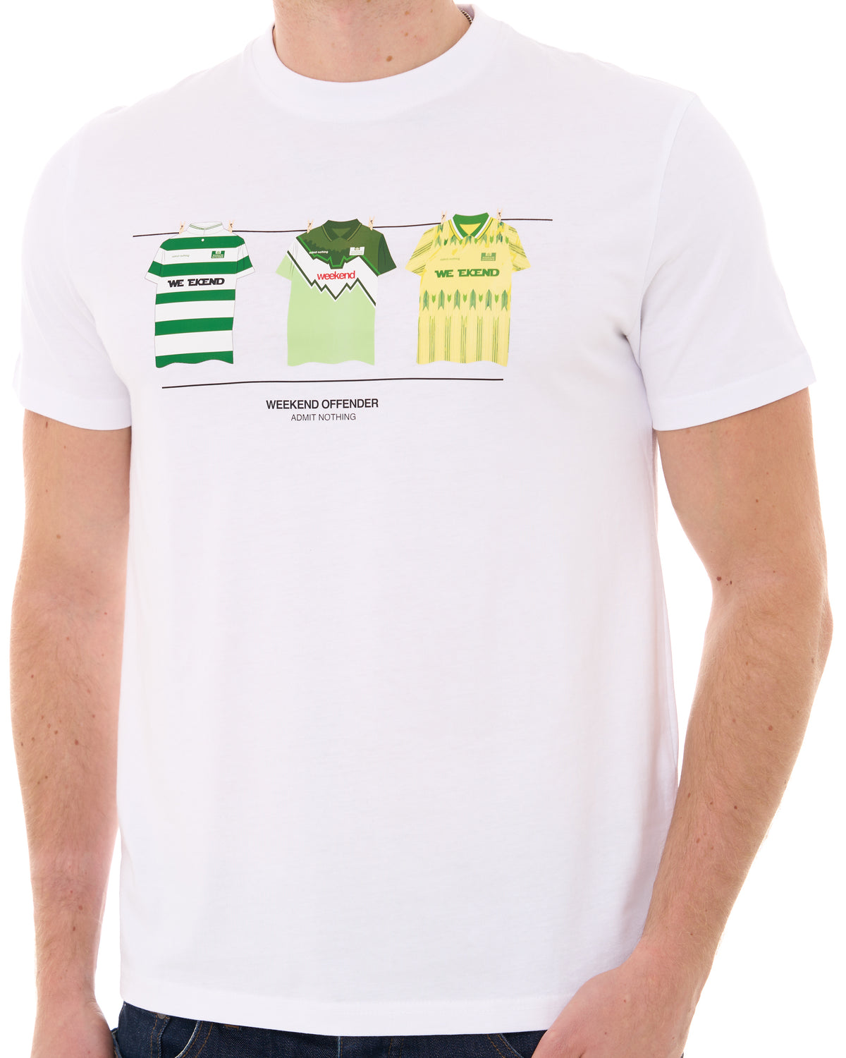 Weekend Offender Celtic Kits T-shirt White