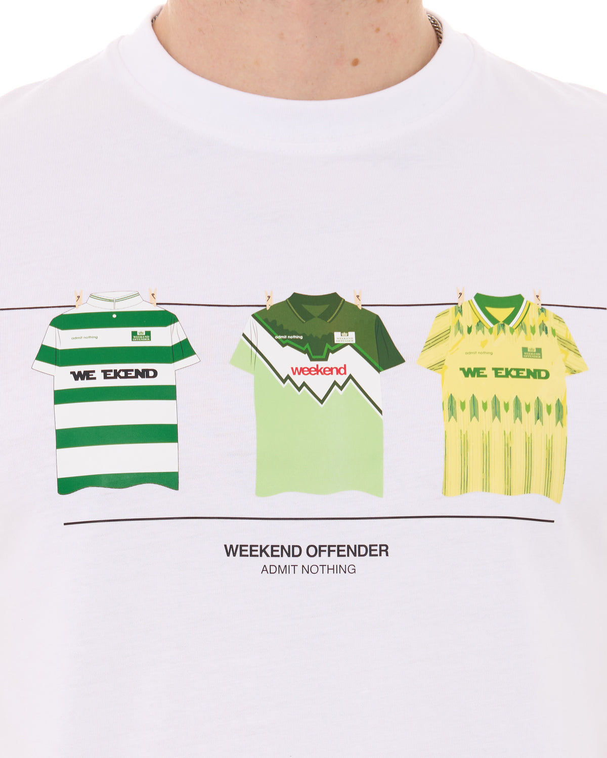 Weekend Offender Celtic Kits T-shirt White