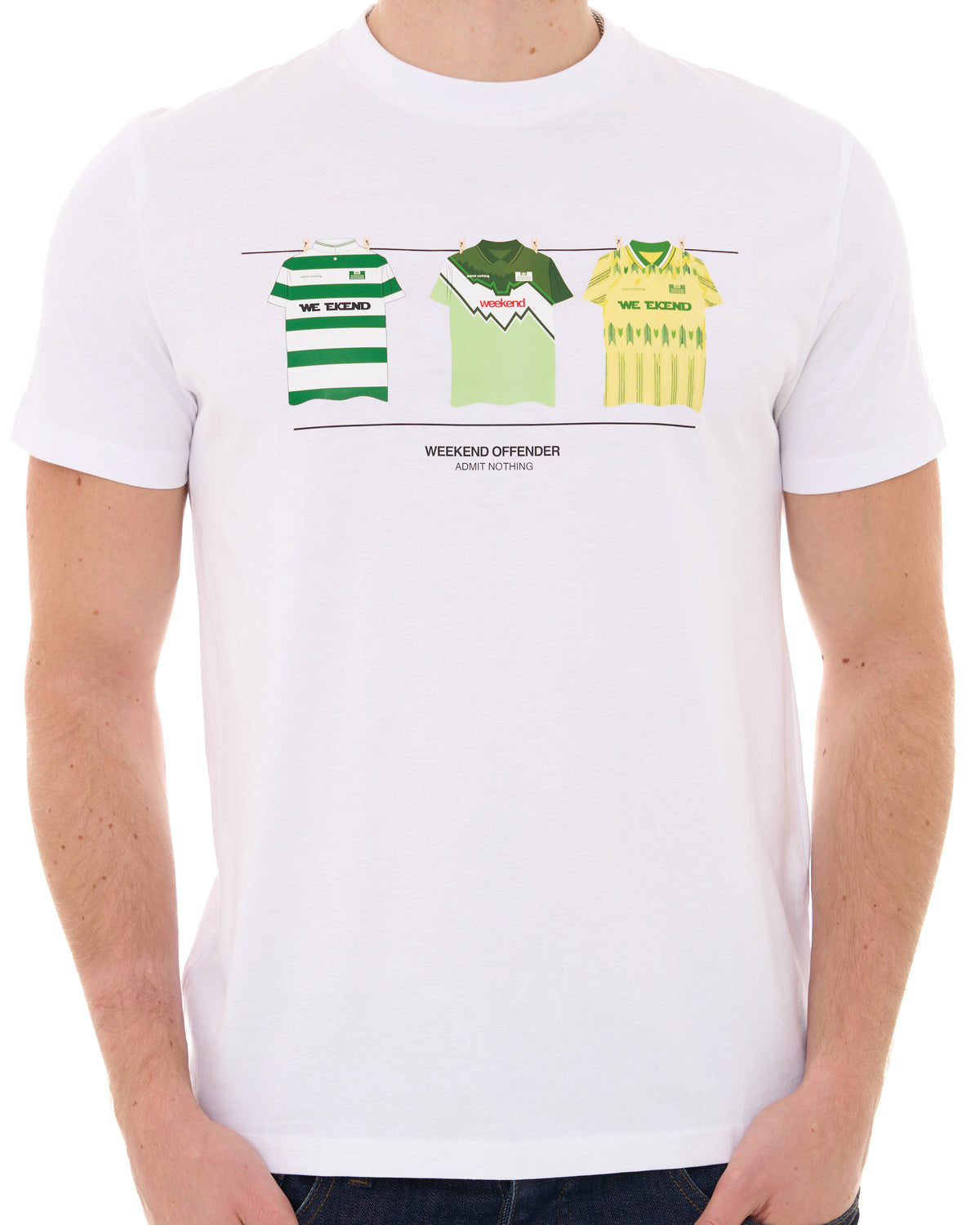 Weekend Offender Celtic Kits T-shirt White