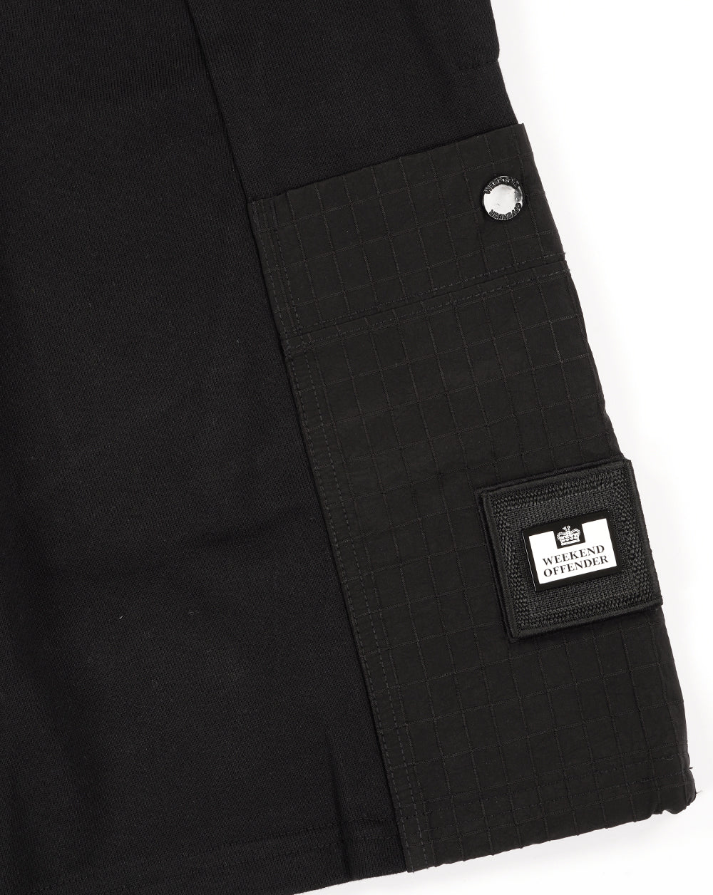 Weekend Offender Chiyoda Ripstop Pocket Shorts Black