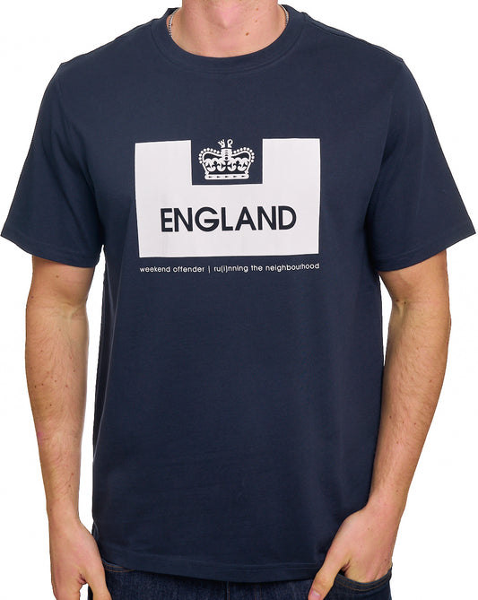 Weekend Offender England T-Shirt Navy