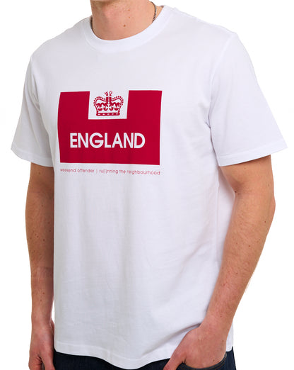 Weekend Offender England T-Shirt White