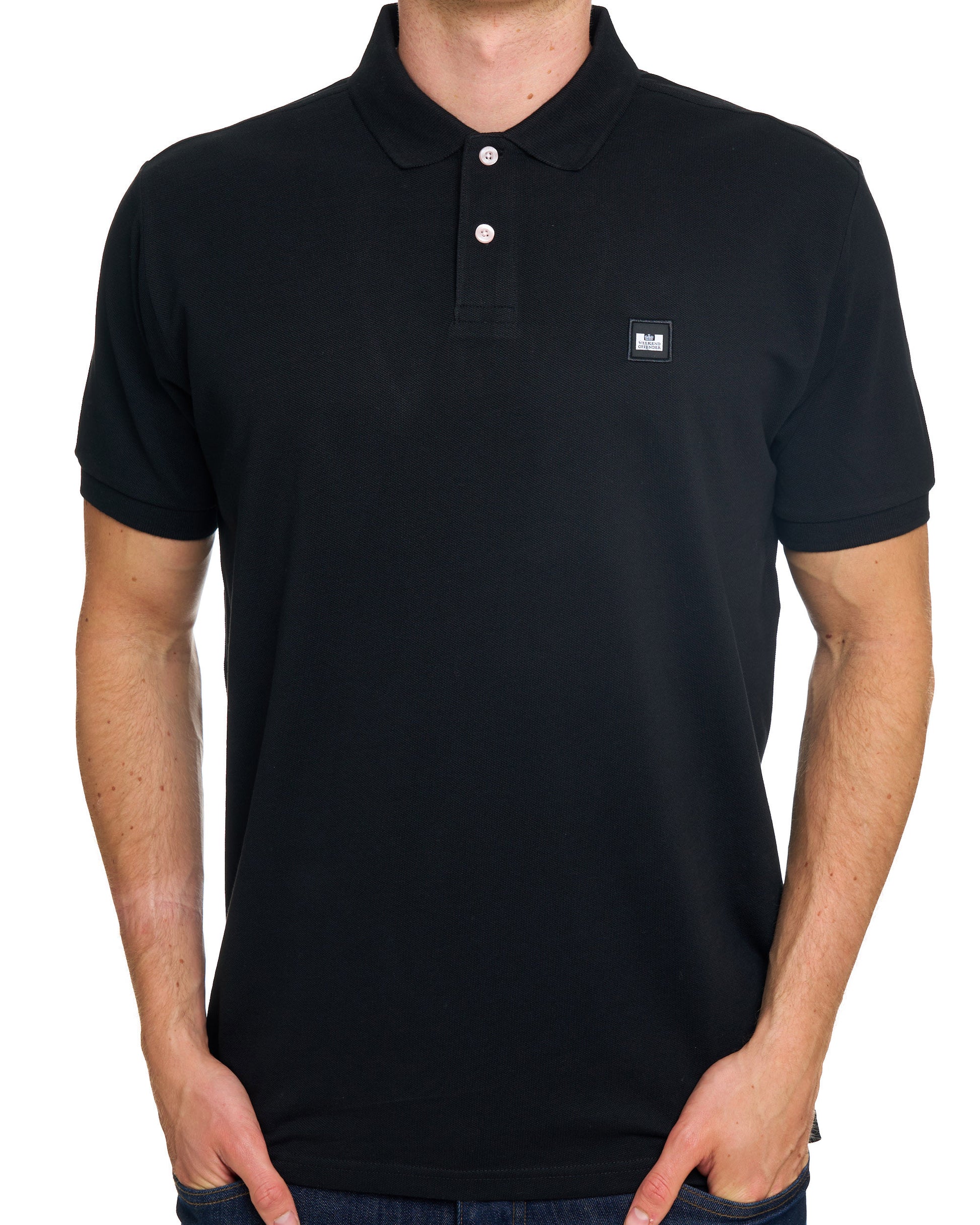 Weekend Offender Heathcote Polo Shirt Black